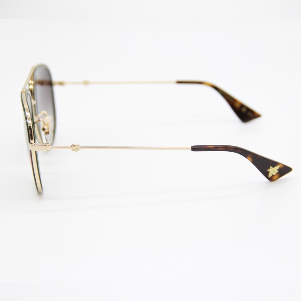 NEW GUCCI GG0062S 003 UNISEX GREEN RED SUNGLASSES - Picture 5 of 14